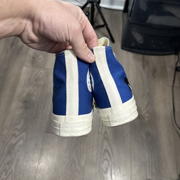 Comme Des Garcons Play X Chuck Taylor All Star 70s Hi Shoes Men's 6 Women's 8 - Picture 4 of 6